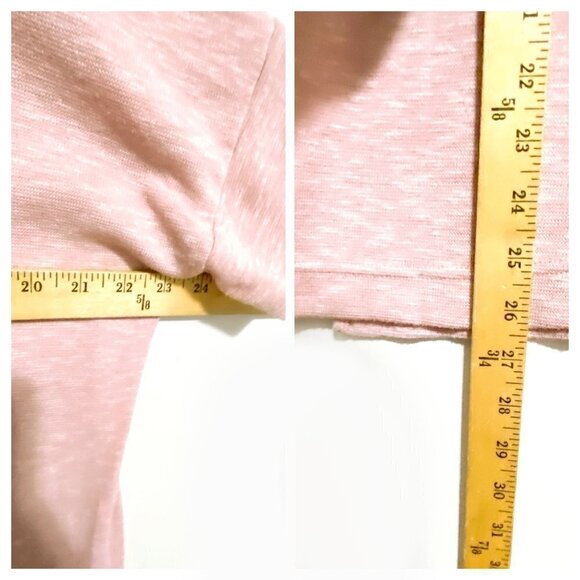 J. Crew V-neck pink space-dyed Top, size L - Picture 9 of 9